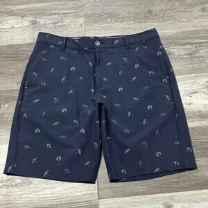 Puma x‎ Arnold Palmer Umbrellas Blue Mens 32 AOP Performance Chino Golf Shorts